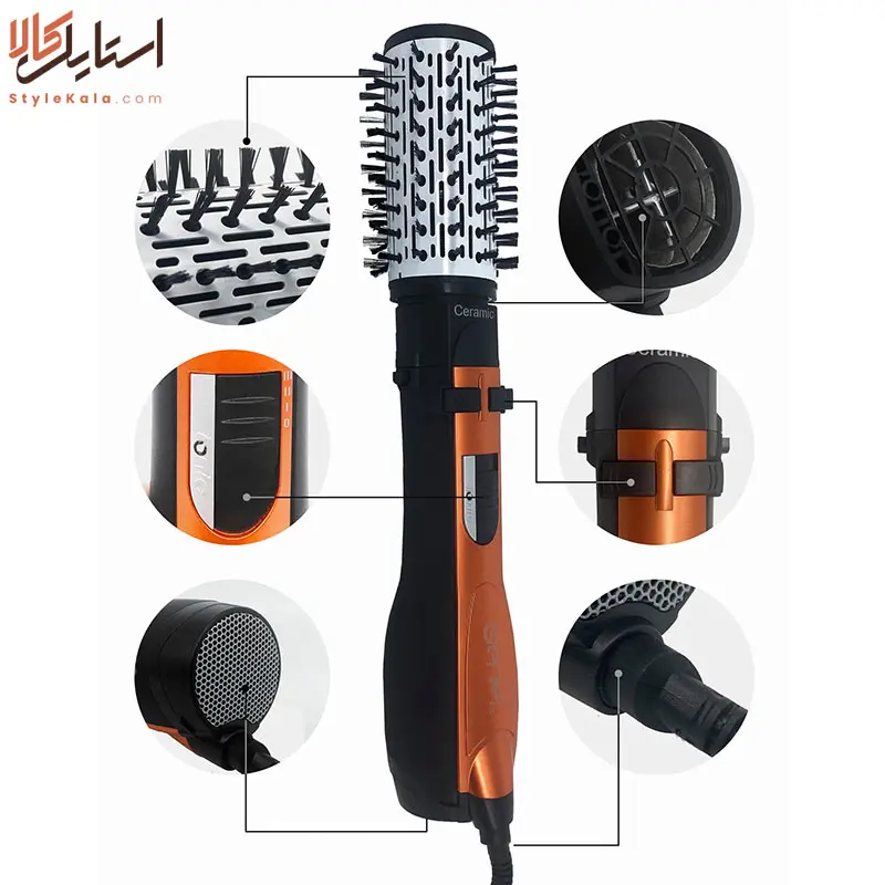 سشوار چرخشی 3 کاره جیمی مدل GM-4828