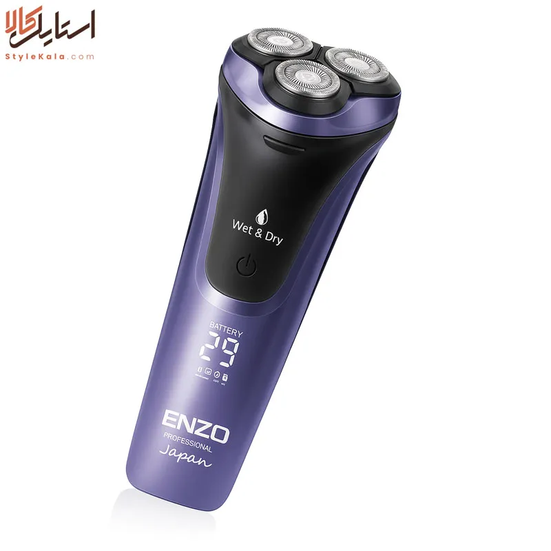 ریش تراش انزو EN-9306 | سهتیغ شارژی و ضدآب - Image 2