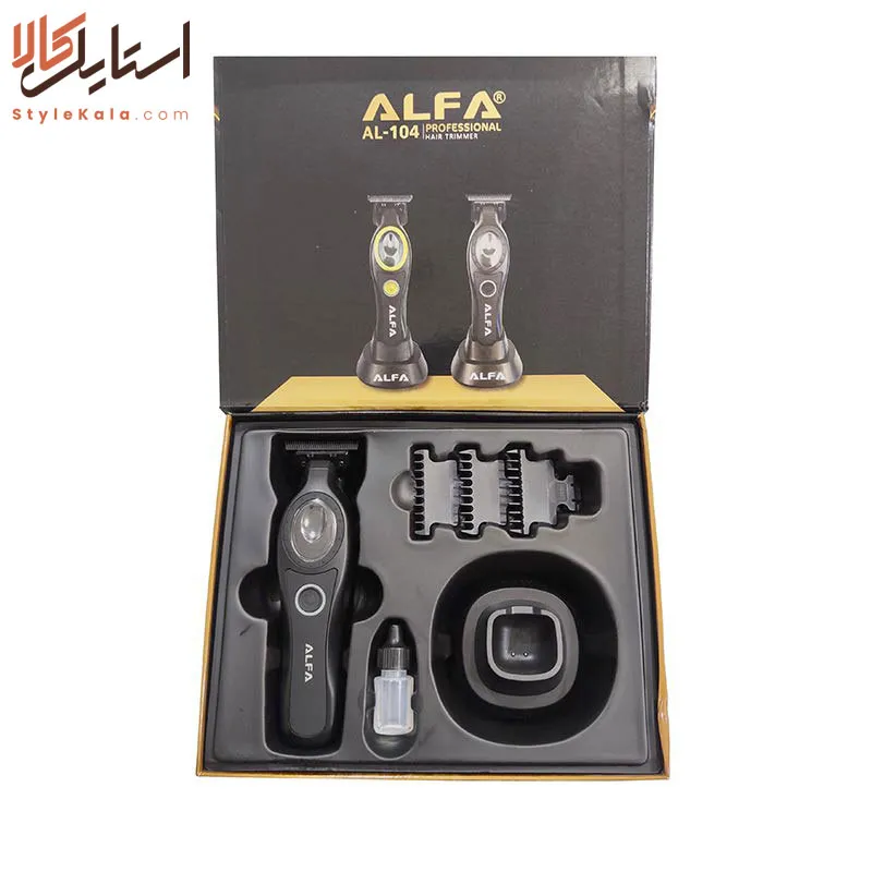 ماشین اصلاح خطزن آلفا AL-104 | تریمر حرفهای - Image 2